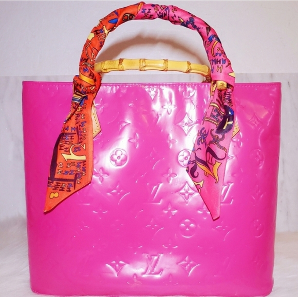 Louis Vuitton Houston Vernis Tote Pink Bag Satchel Shoulder Bag - Picture 8 of 8
